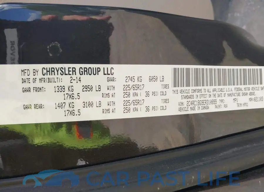 2C4RC1BG9ER310899# 9