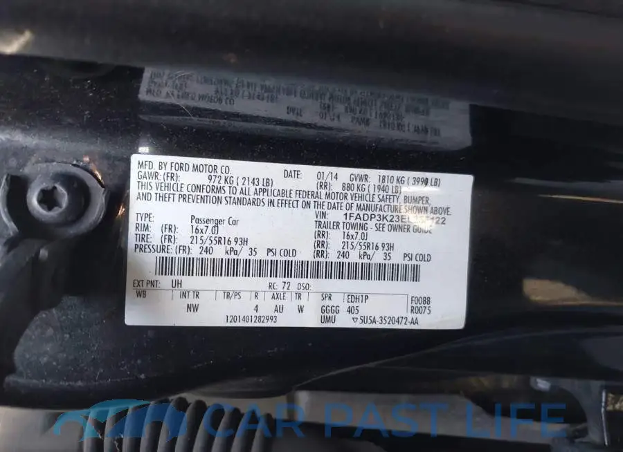 1FADP3K23EL255122# 9