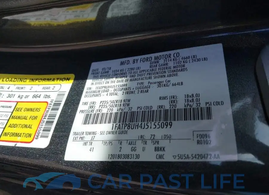 1FATP8UH4J5155099# 9