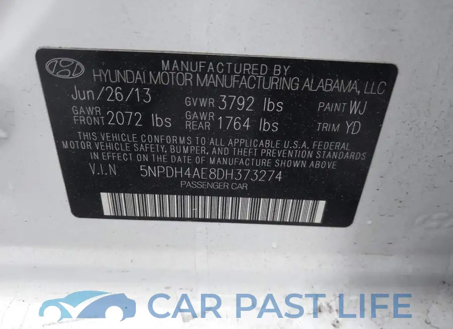 5NPDH4AE8DH373274# 9