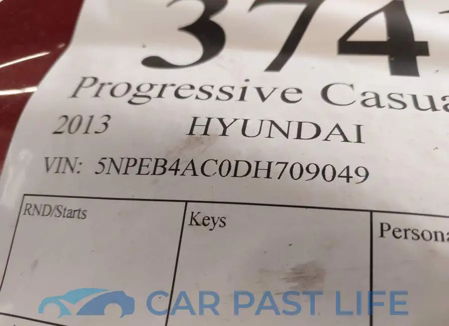 5NPEB4AC0DH709049# 9