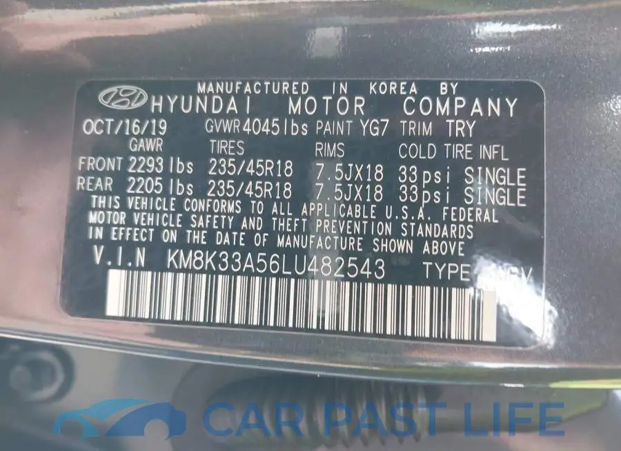 KM8K33A56LU482543# 9