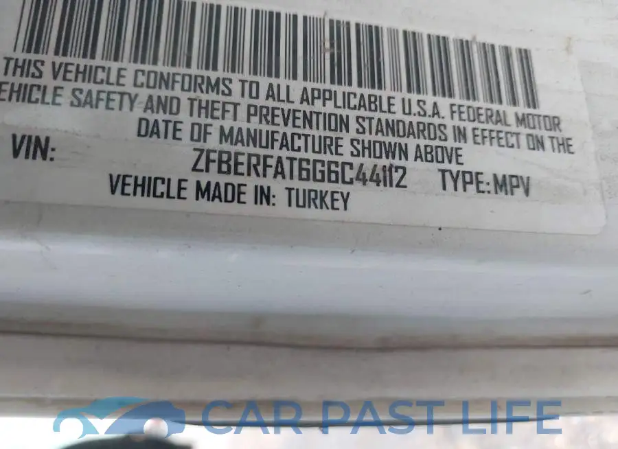 ZFBERFAT6G6C44112# 9