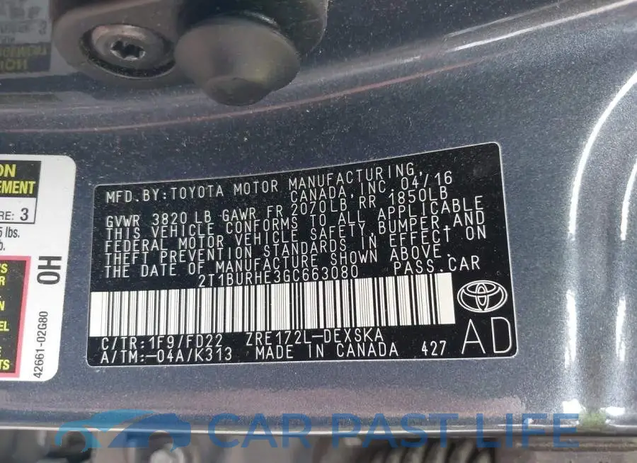 2T1BURHE3GC663080# 9