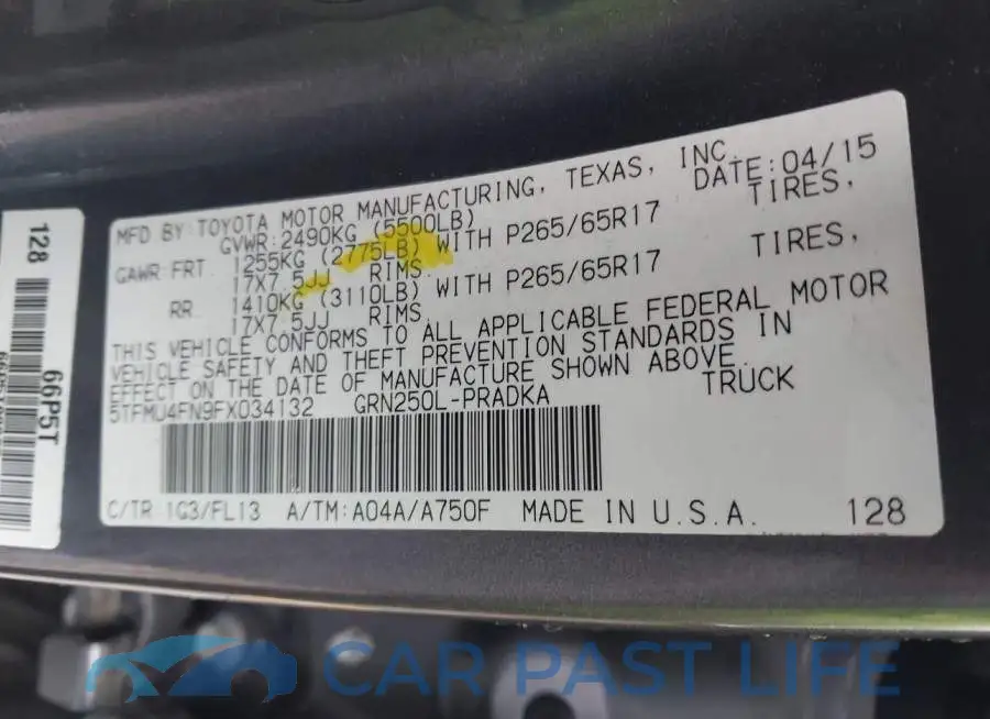 5TFMU4FN9FX034132# 9
