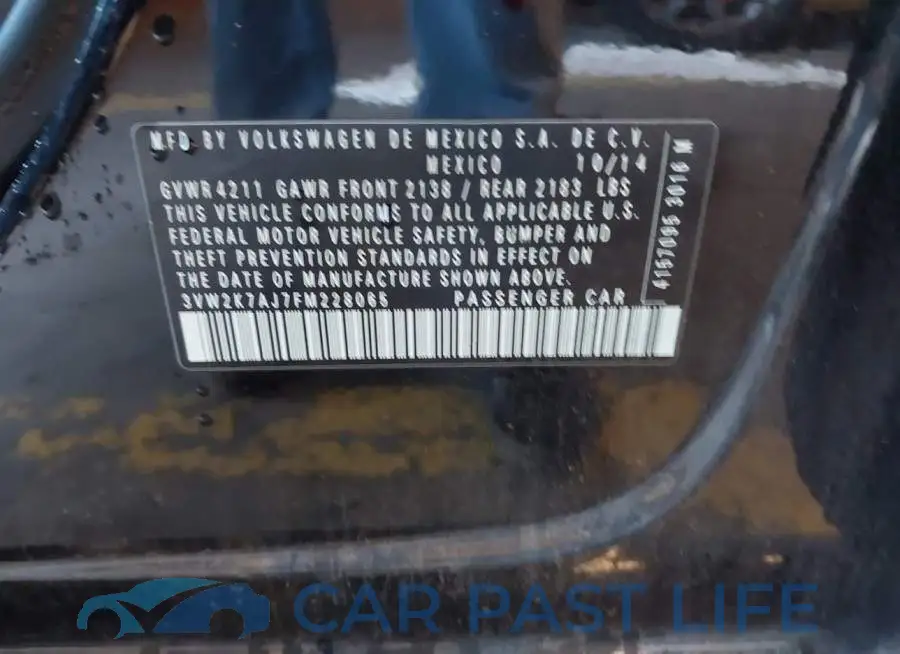 3VW2K7AJ7FM228065# 9