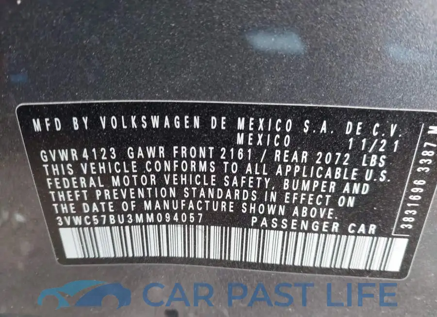 3VWC57BU3MM094057# 9