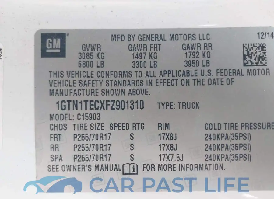 1GTN1TECXFZ901310# 9