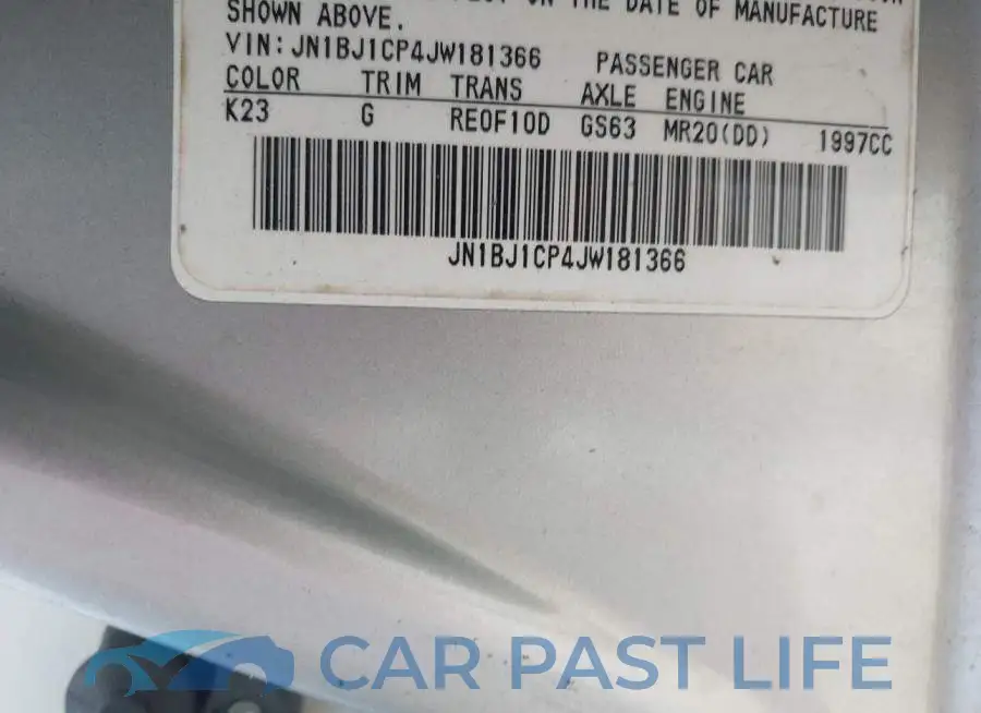 JN1BJ1CP4JW181366# 9