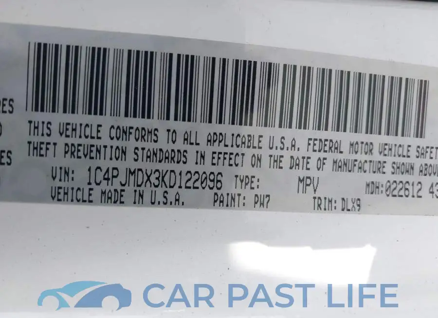1C4PJMDX3KD122096# 9