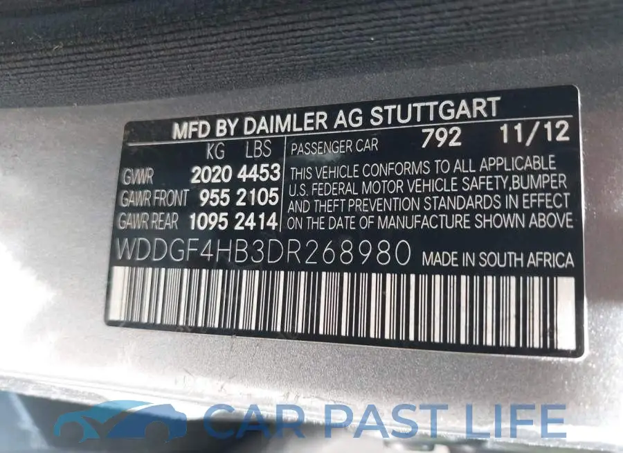 WDDGF4HB3DR268980# 9