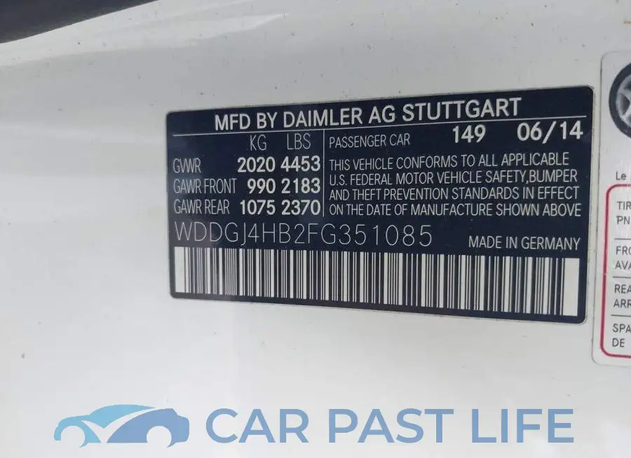 WDDGJ4HB2FG351085# 9