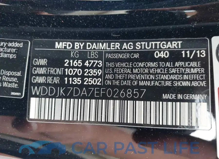WDDJK7DA7EF026857# 9