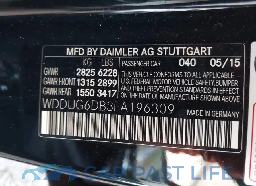 WDDUG6DB3FA196309# 9
