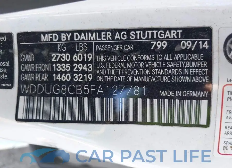 WDDUG8CB5FA127781# 9