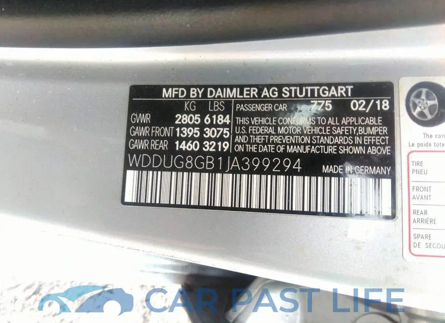 WDDUG8GB1JA399294# 9