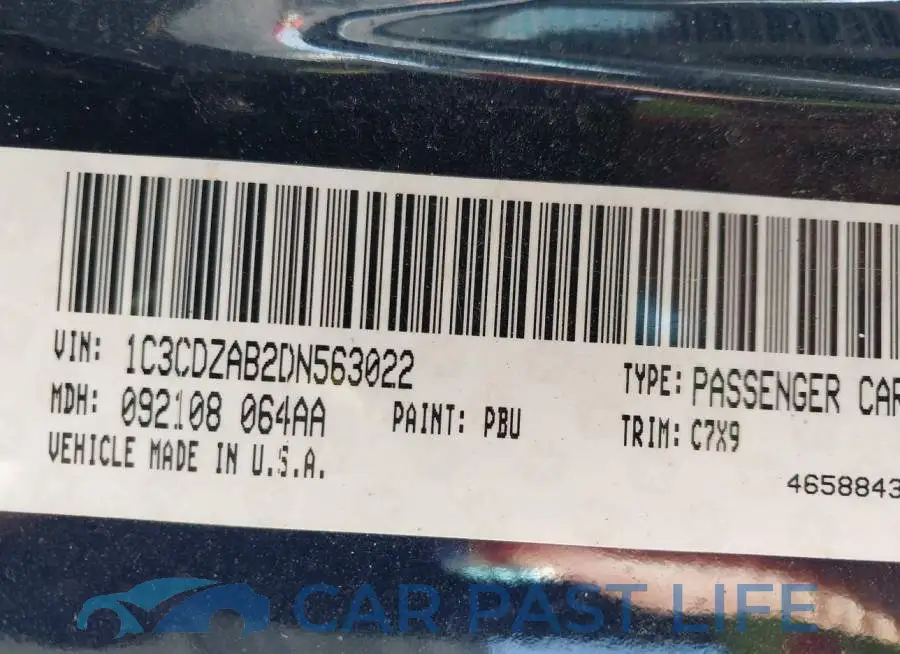 1C3CDZAB2DN563022# 9