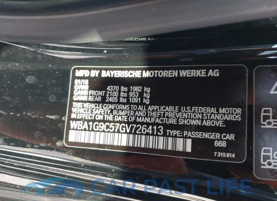 WBA1G9C57GV726413# 9