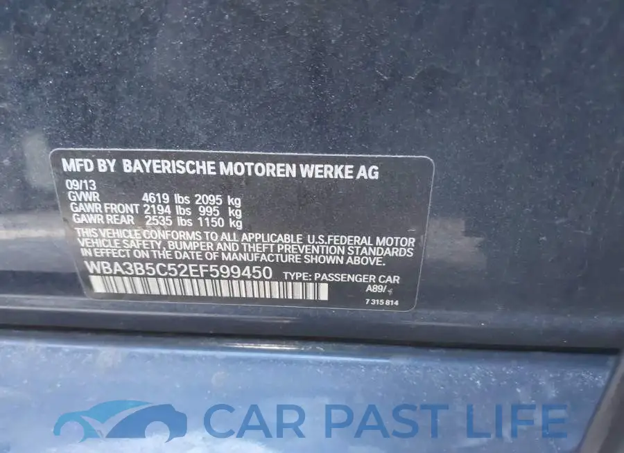 WBA3B5C52EF599450# 9