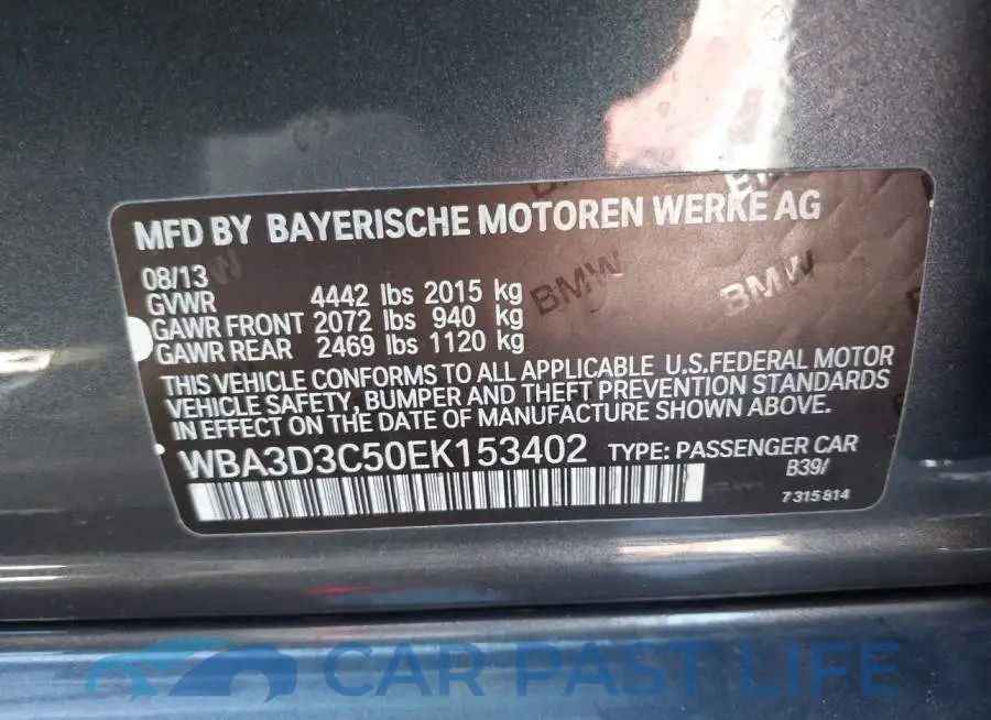 WBA3D3C50EK153402# 9