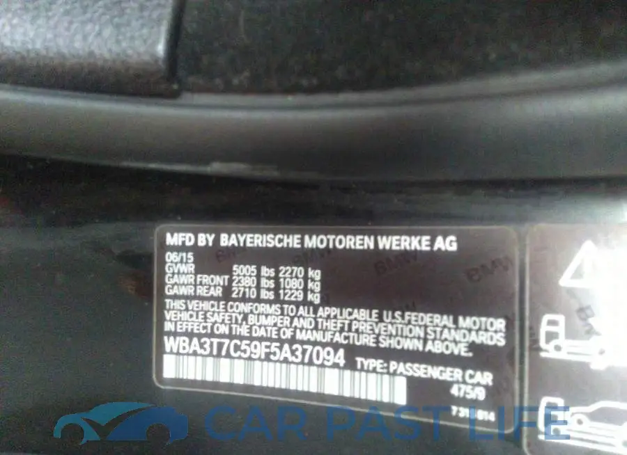 WBA3T7C59F5A37094# 9