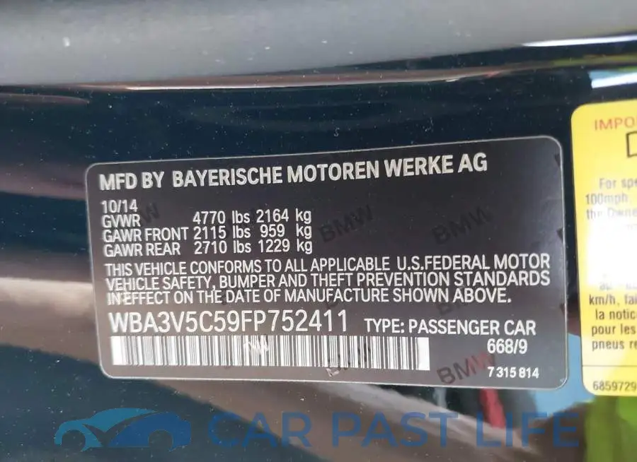 WBA3V5C59FP752411# 9