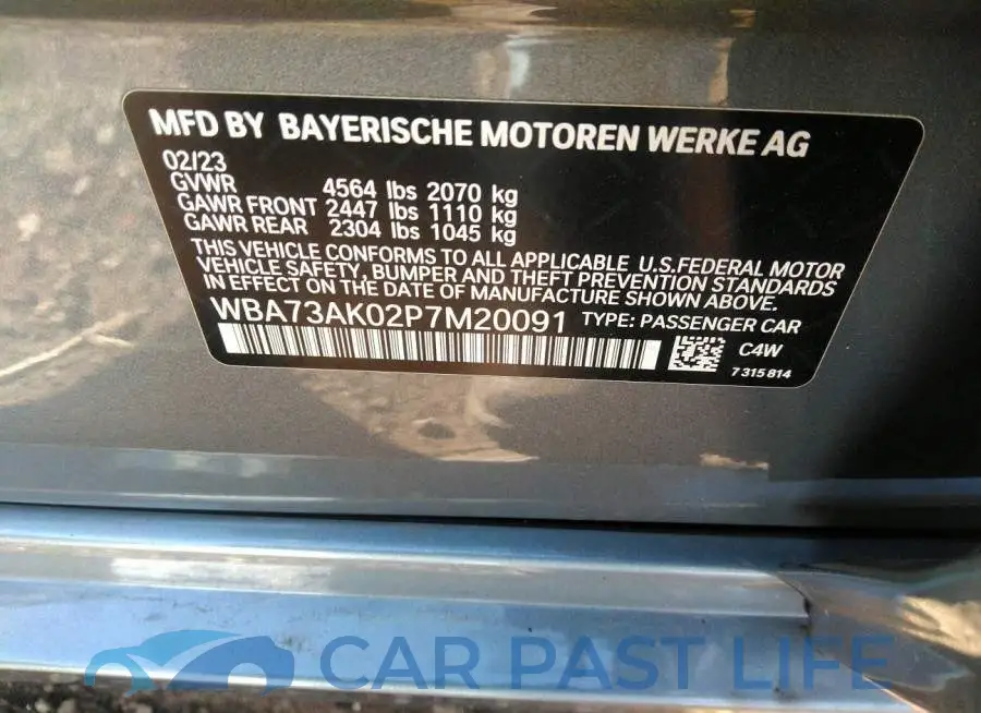 WBA73AK02P7M20091# 9