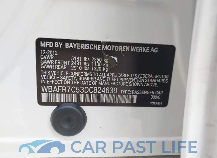 WBAFR7C53DC824639# 9