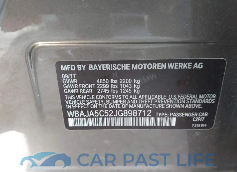 WBAJA5C52JG898712# 9