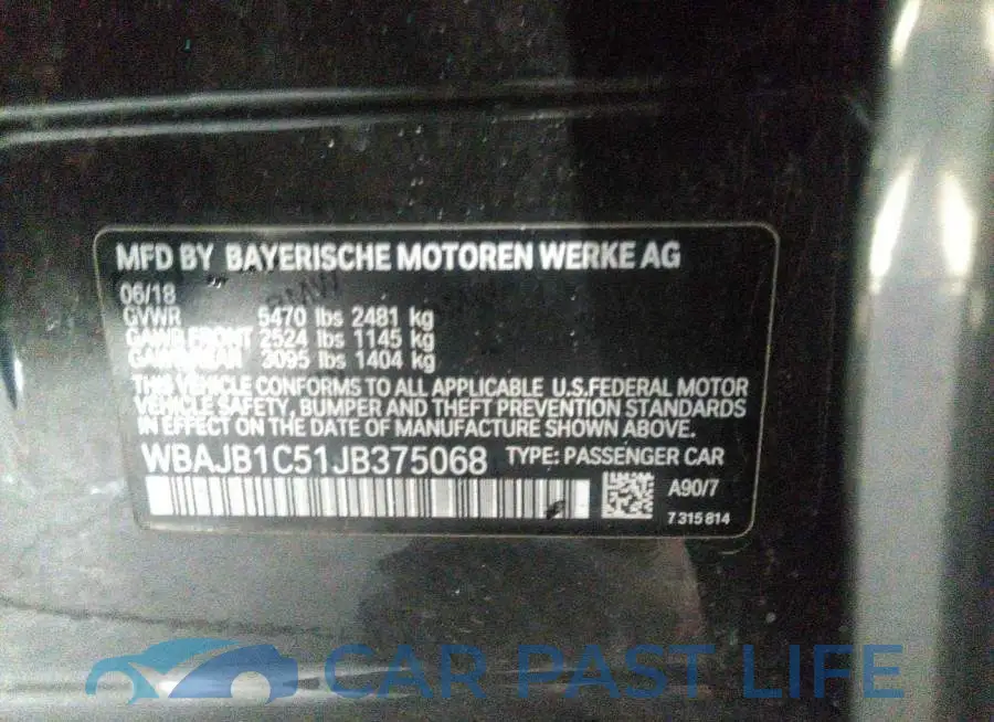 WBAJB1C51JB375068# 9