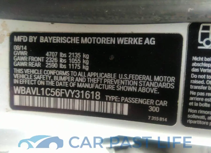 WBAVL1C56FVY31618# 9
