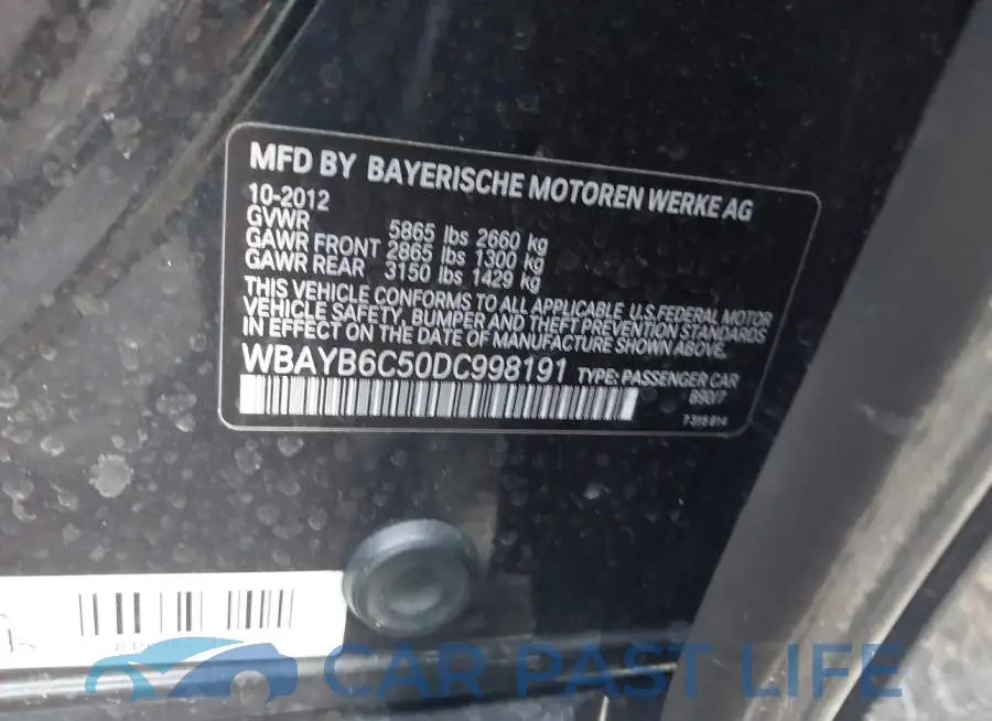WBAYB6C50DC998191# 9