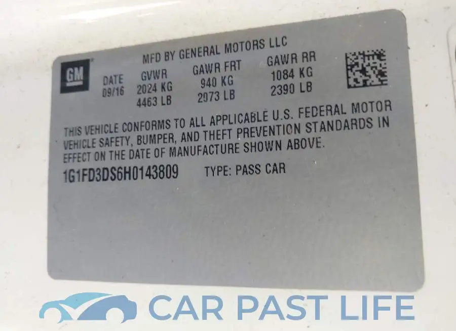 1G1FD3DS6H0143809# 9