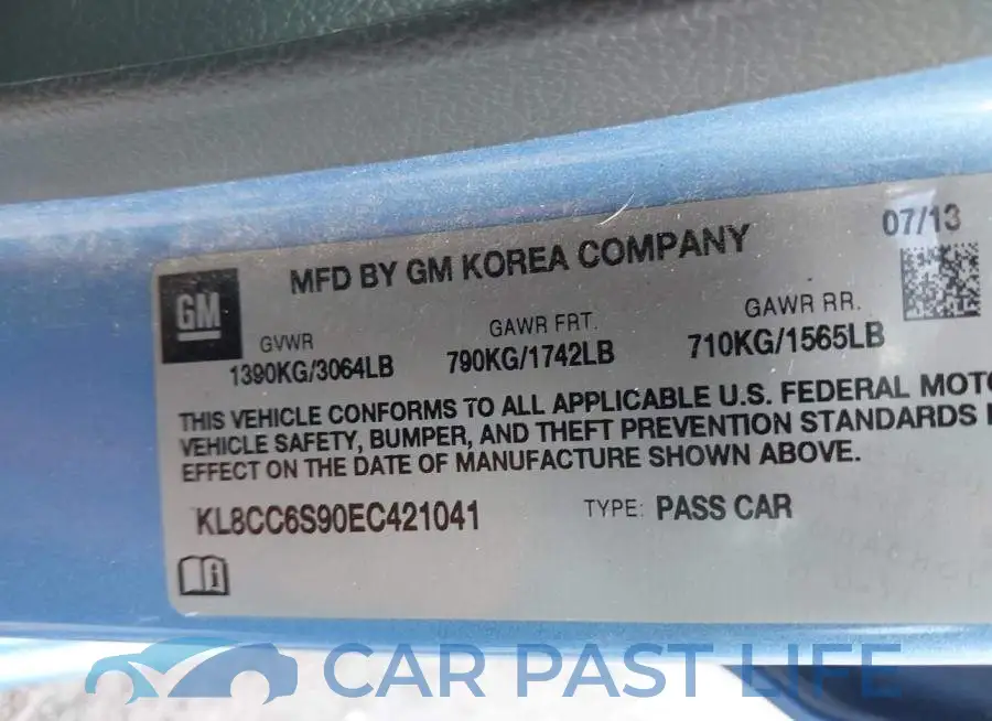 KL8CC6S90EC421041# 9