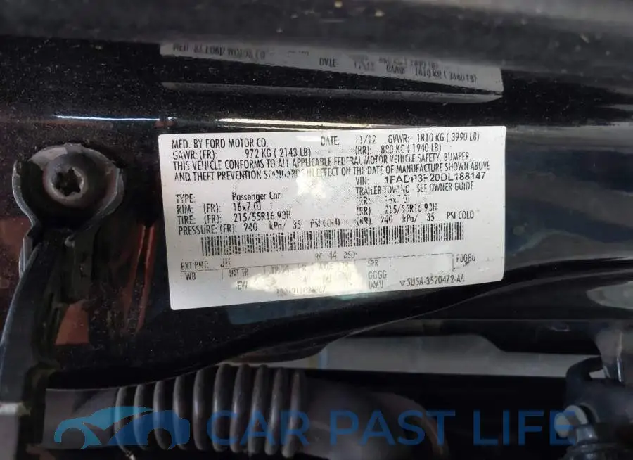 1FADP3F20DL188147# 9
