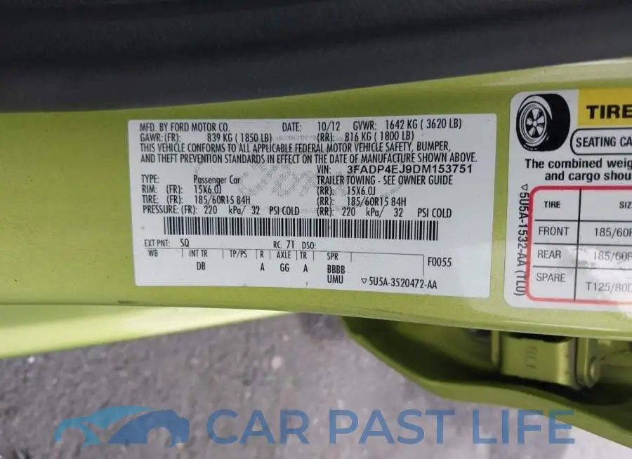 3FADP4EJ9DM153751# 9