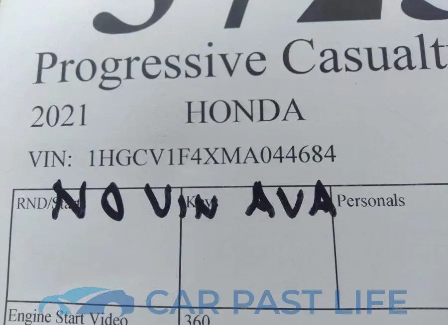 1HGCV1F4XMA044684# 9