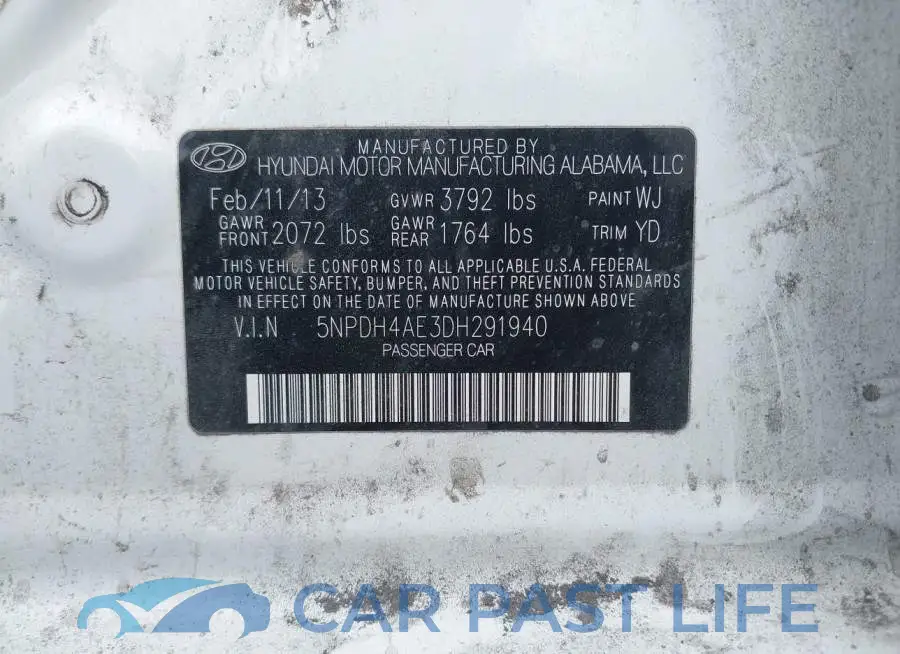 5NPDH4AE3DH291940# 9