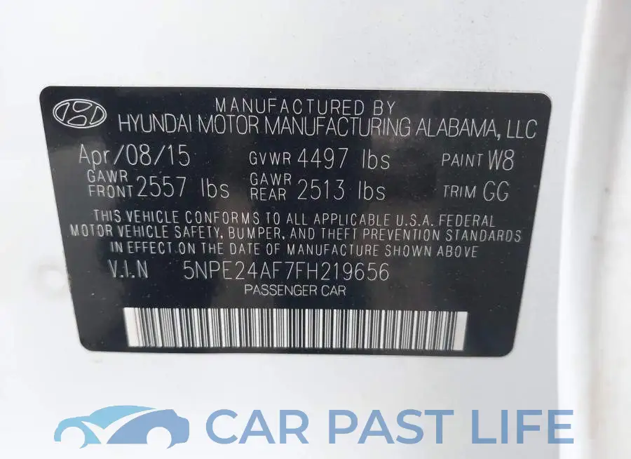 5NPE24AF7FH219656# 9