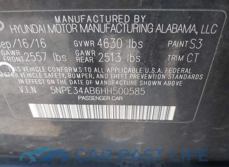 5NPE34AB6HH500585# 9