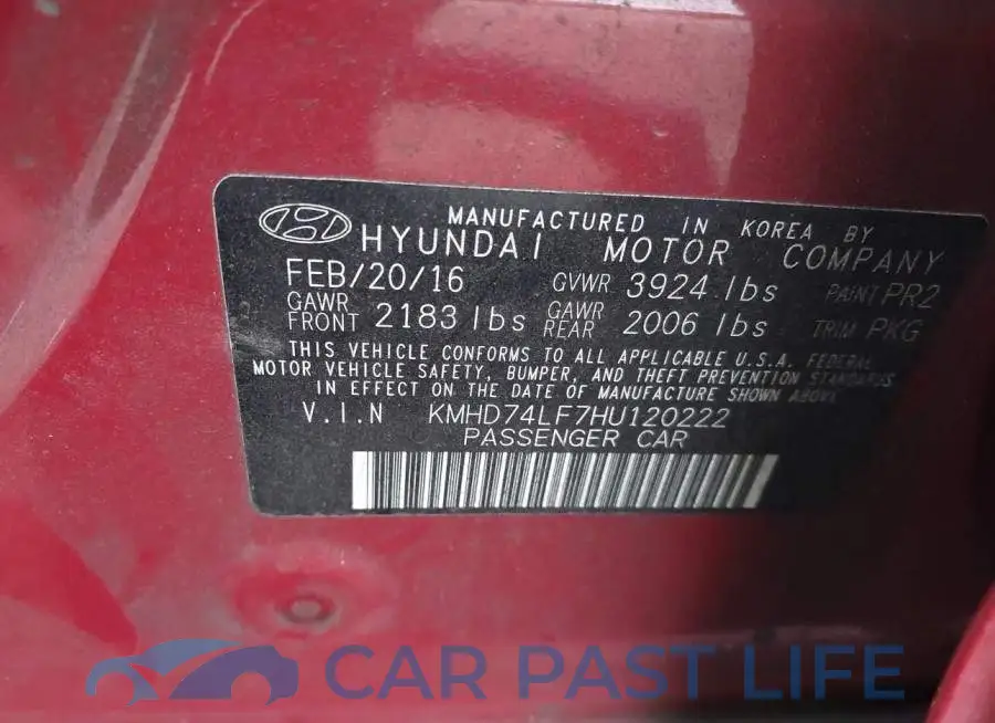 KMHD74LF7HU120222# 9