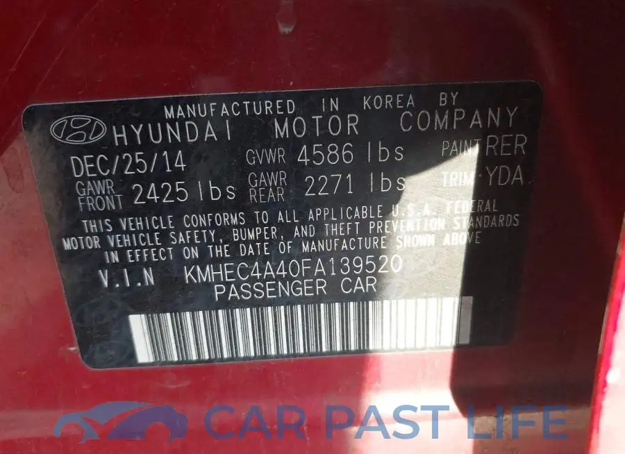 KMHEC4A40FA139520# 9