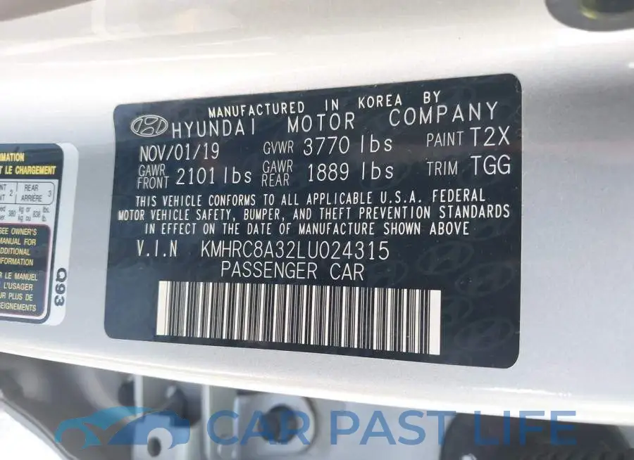 KMHRC8A32LU024315# 9