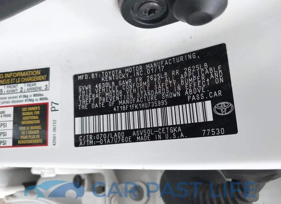 4T1BF1FK1HU735995# 9