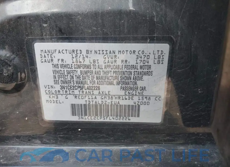 3N1CE2CP5FL402226# 9