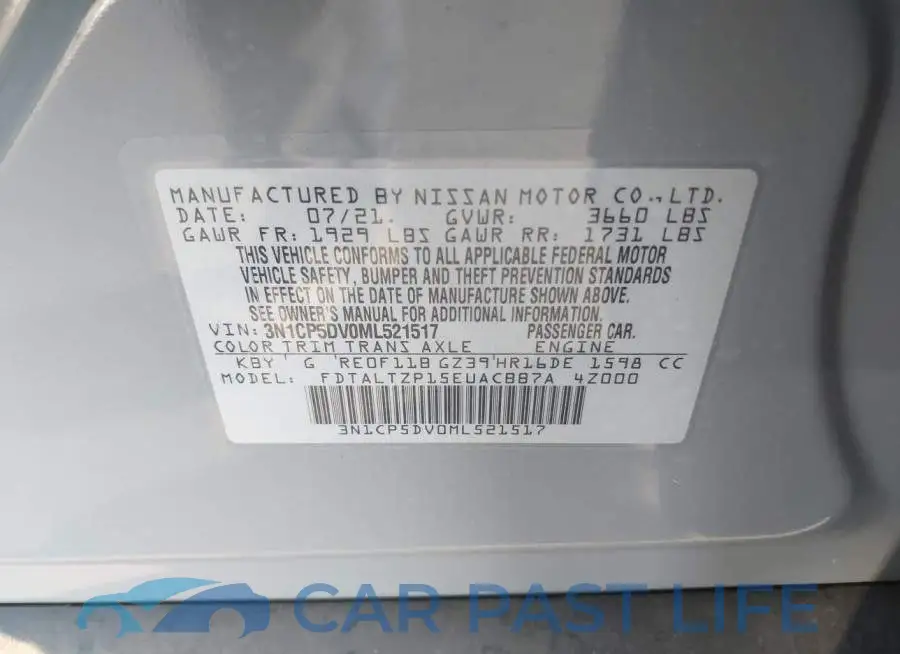 3N1CP5DV0ML521517# 9