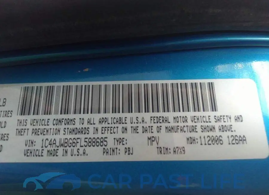 1C4AJWBG6FL588685# 9