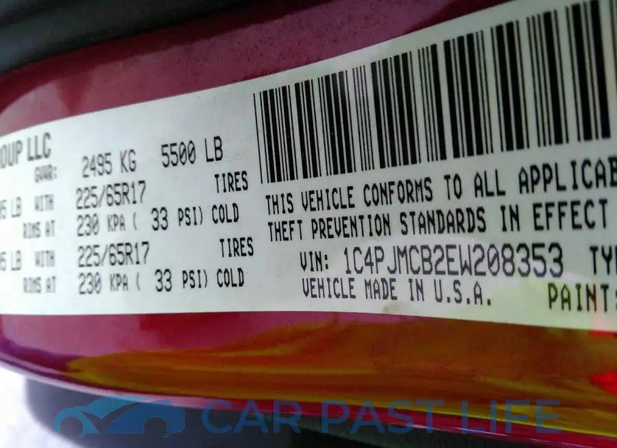1C4PJMCB2EW208353# 9