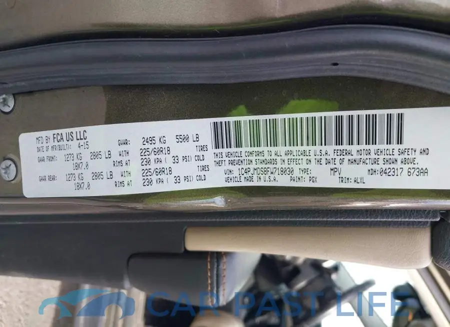 1C4PJMDS8FW718030# 9