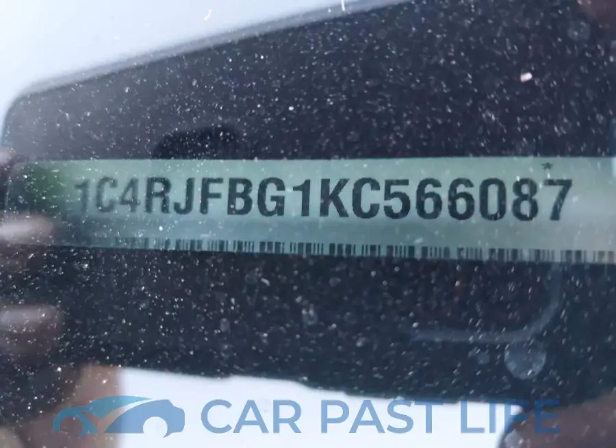 1C4RJFBG1KC566087# 9